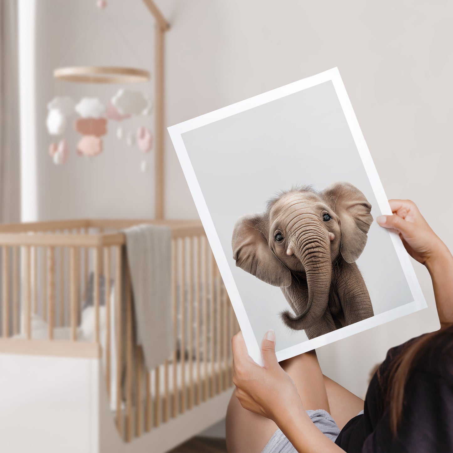 Baby Elephant Art Print