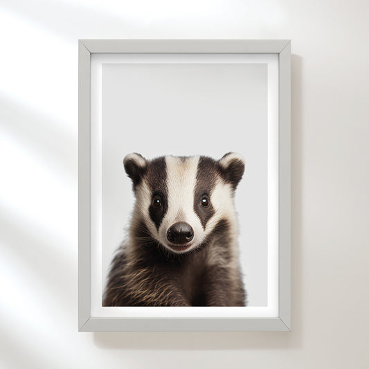 Badger Art Print